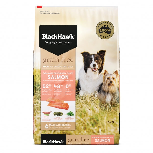 Black Hawk Adult Dog GRAIN FREE Salmon