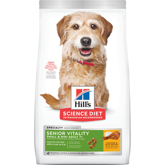 Hill's Science Diet Adult Dog (7+) Senior Vitality Small & Mini 1.58kg