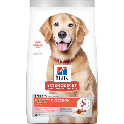 Hill's Science Diet Adult Dog (7+) Perfect Digestion 5.44kg