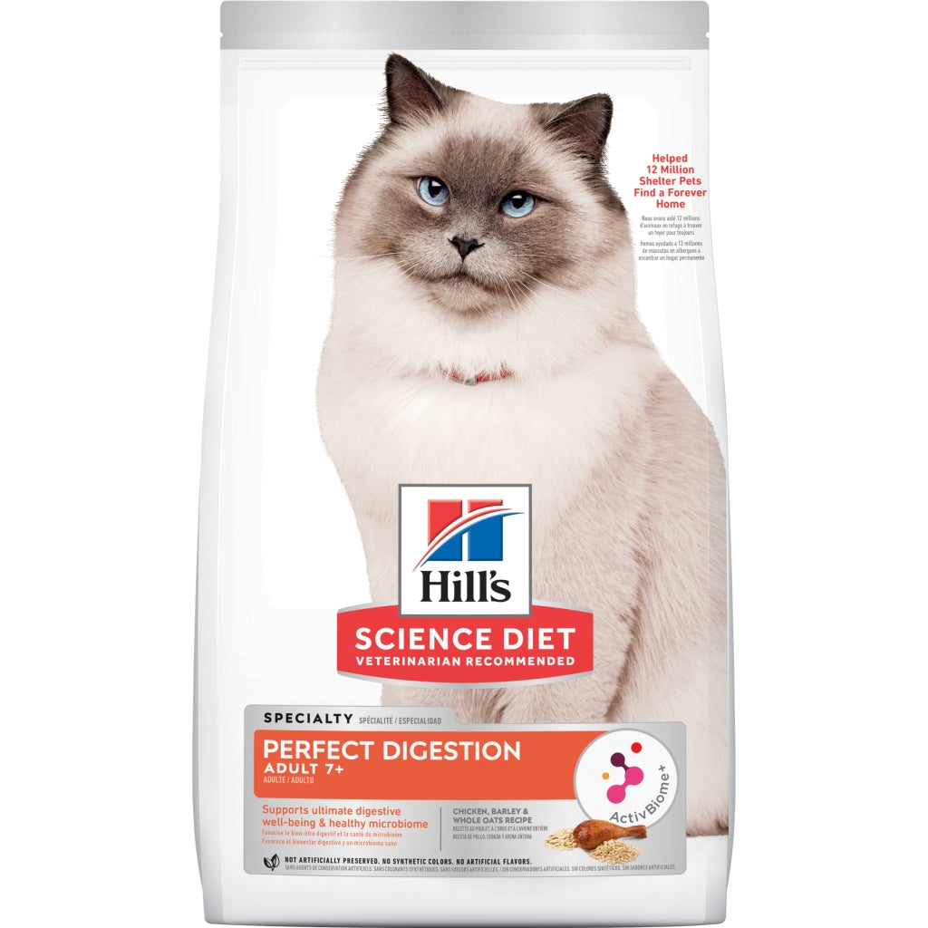 Hill's Science Diet Adult Cat (7+) - Perfect Digestion (2.72kg)