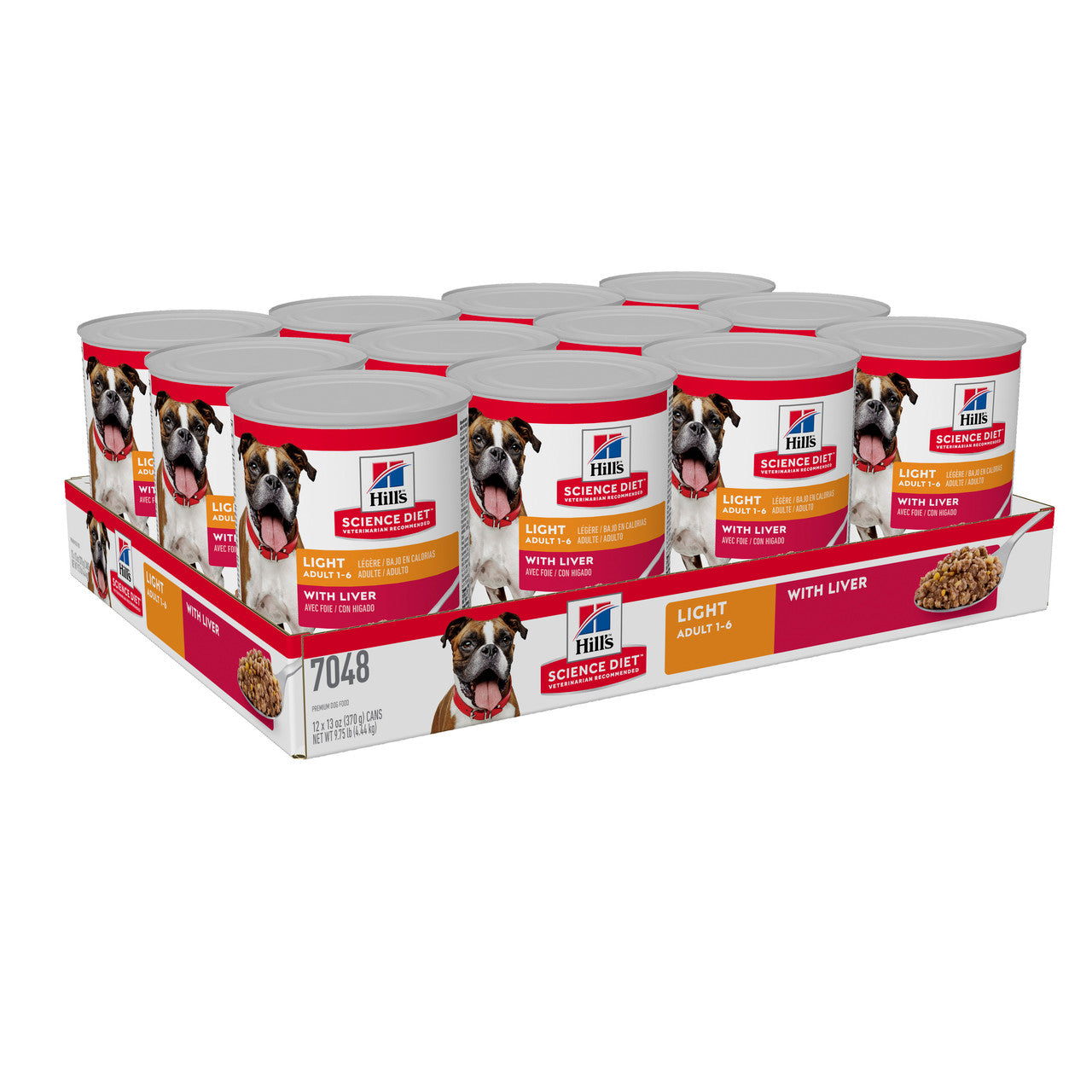 Hill's Science Diet Wet Food Tins Adult Dog Light 12 x 370g
