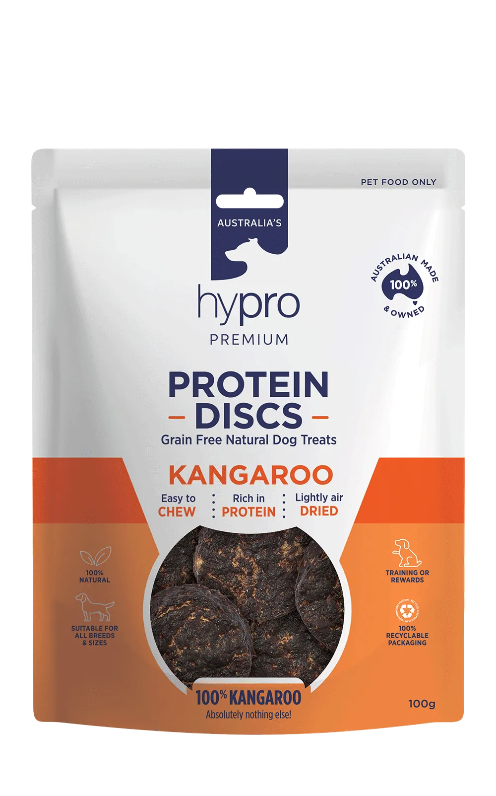 Hypro Premium Protein Discs Kangaroo 100g