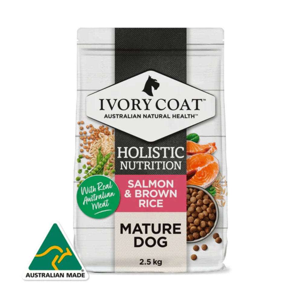 Ivory Coat Salmon & Brown Rice Mature Dry Dog Food - Little Pet World