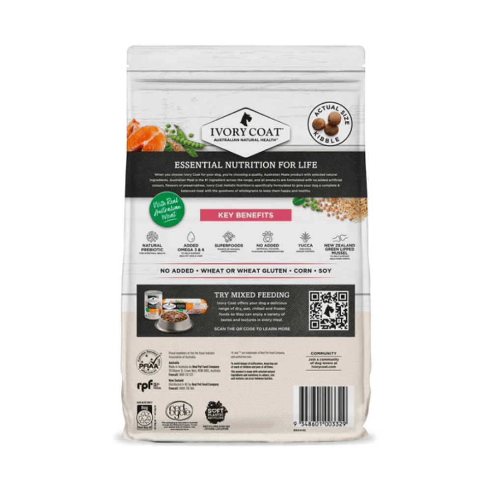 Ivory Coat Salmon & Brown Rice Mature Dry Dog Food - Little Pet World