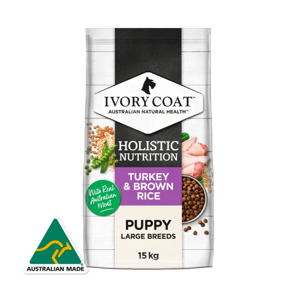 Ivory Coat Turkey & Brown Rice Large Breed Puppy Dry Dog Food - Little Pet World