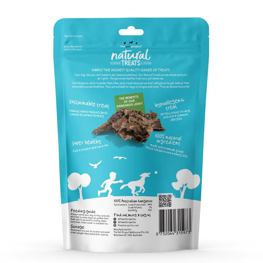 The Pet Project Natural Treats Kangaroo Jerky (100g)