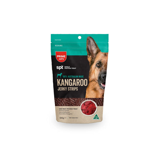 Prime100 Prime Pantry SPT Jerky Strips Kangaroo 100g