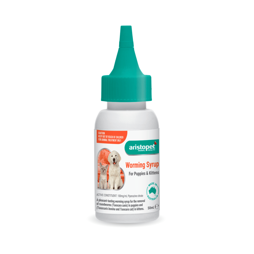 Aristopet Worming Syrup for Puppies & Kittens (50ml)