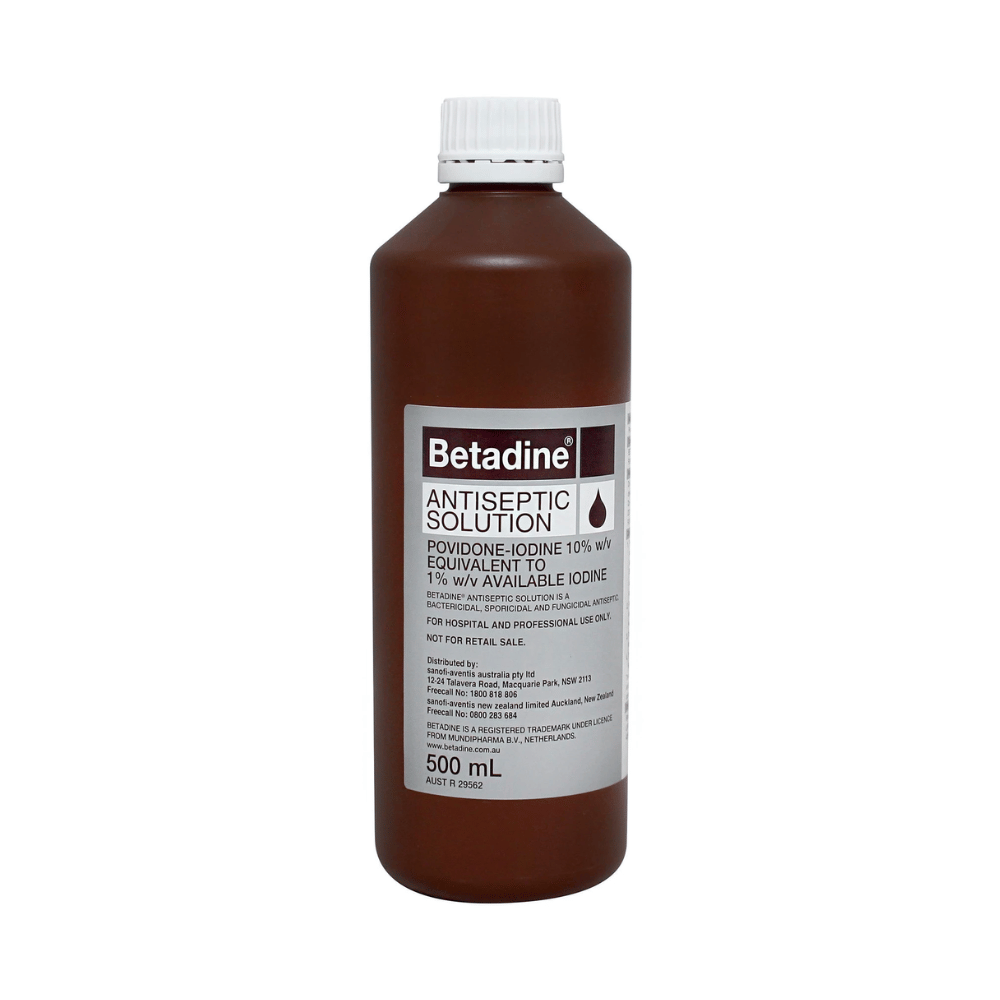 Betadine Antiseptic Solution (500ml) - Little Pet World