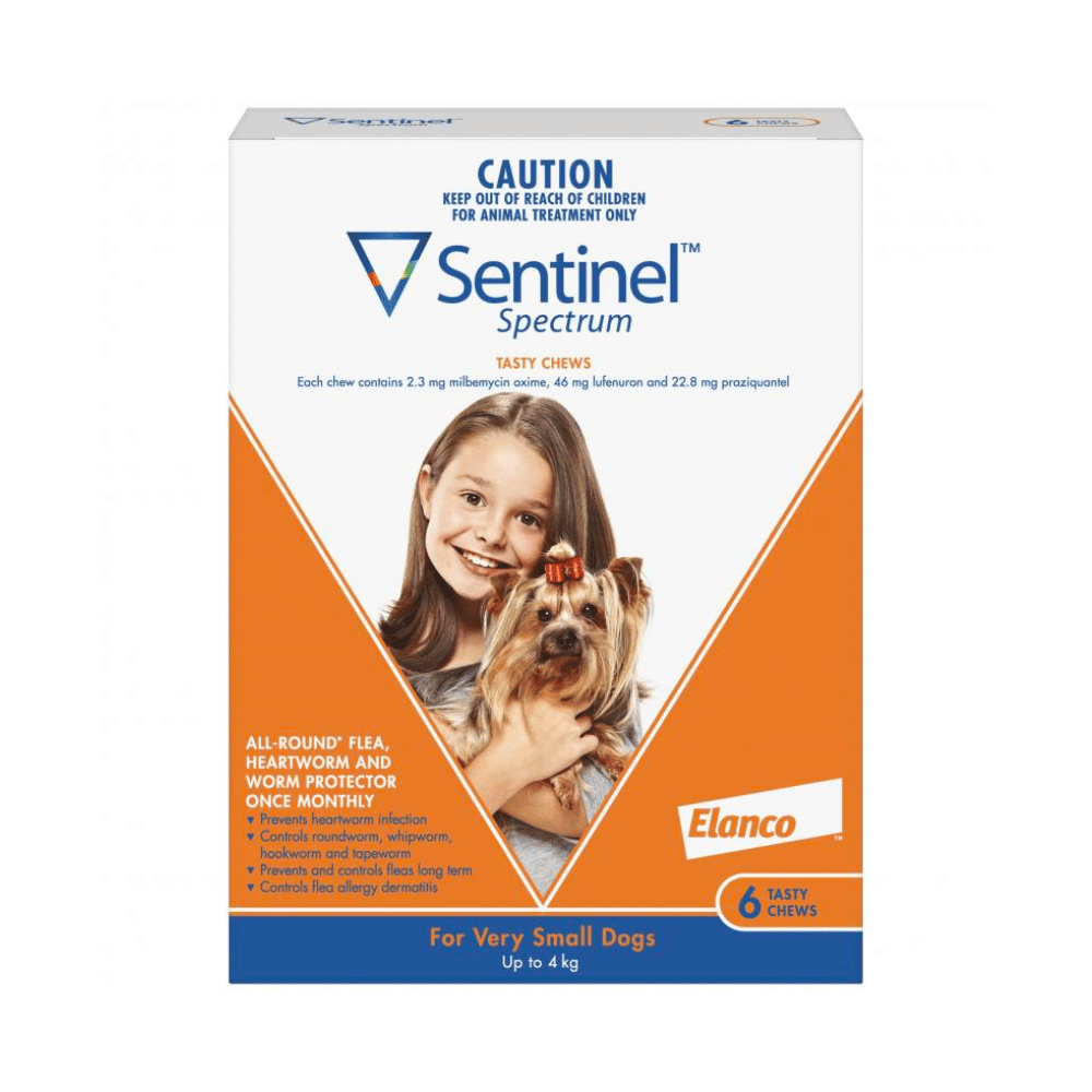 Sentinel Spectrum For Puppies & Very Small Dogs up to 4kg (Brown) - Little Pet World