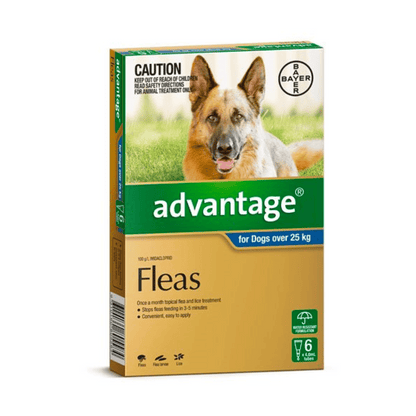 Advantage Fleas Dogs over 25kg Blue