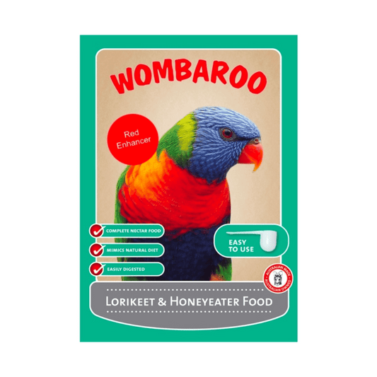 Wombaroo Lorikeet & Honeyeater Food (Red Enhancer) - Little Pet World