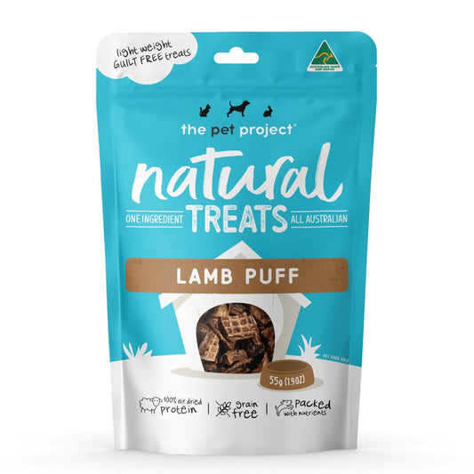 The Pet Project Natural Treats Lamb Puff (55g)