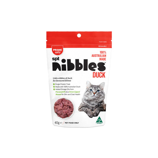 Prime100 Prime Pantry SPT Nibbles Cat Treats Duck (40g)