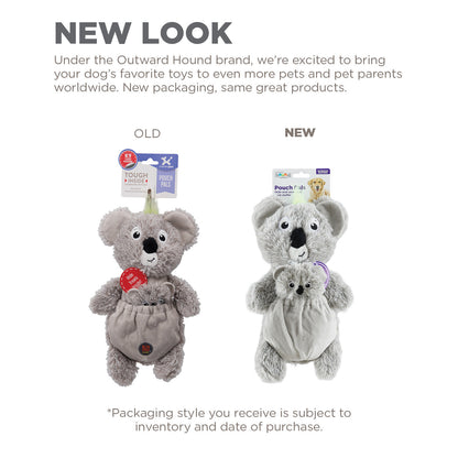 Charming Pet Pouch Pals Plush Dog Toy - Koala with Baby in Pouch