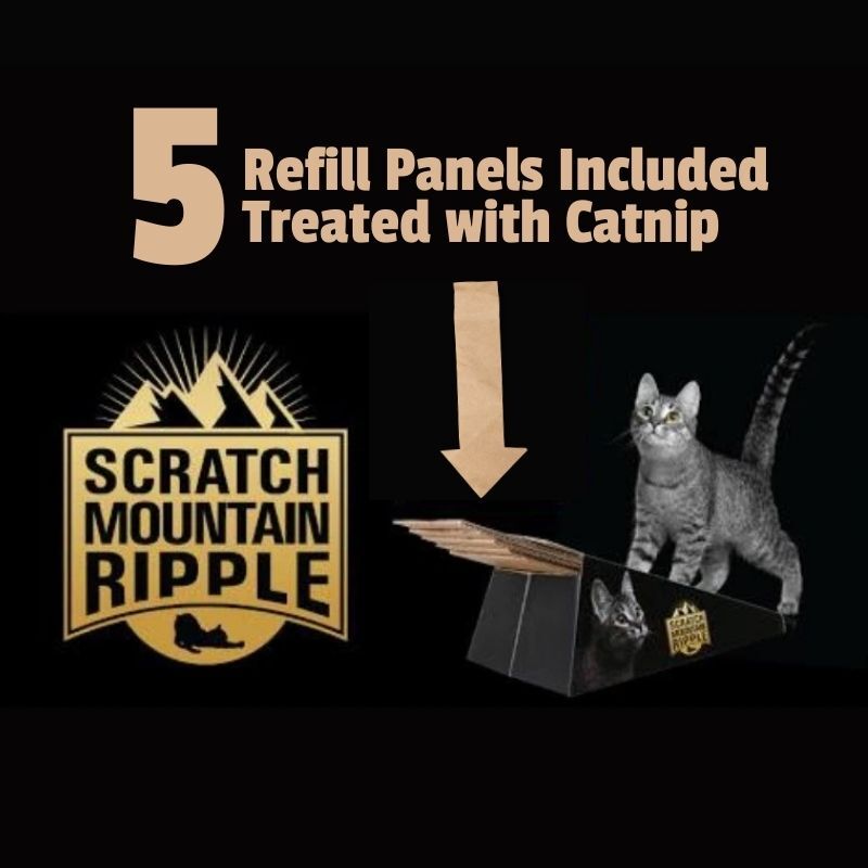 Omega Paw Scratch Mountain Ripple Board Cardboard Cat Scratcher