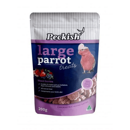 Peckish Treats Mixed Berry - Large Parrot - Little Pet World