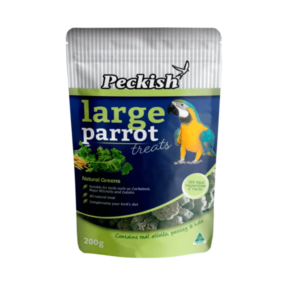 Peckish Treats Natural Greens - Large Parrot - Little Pet World