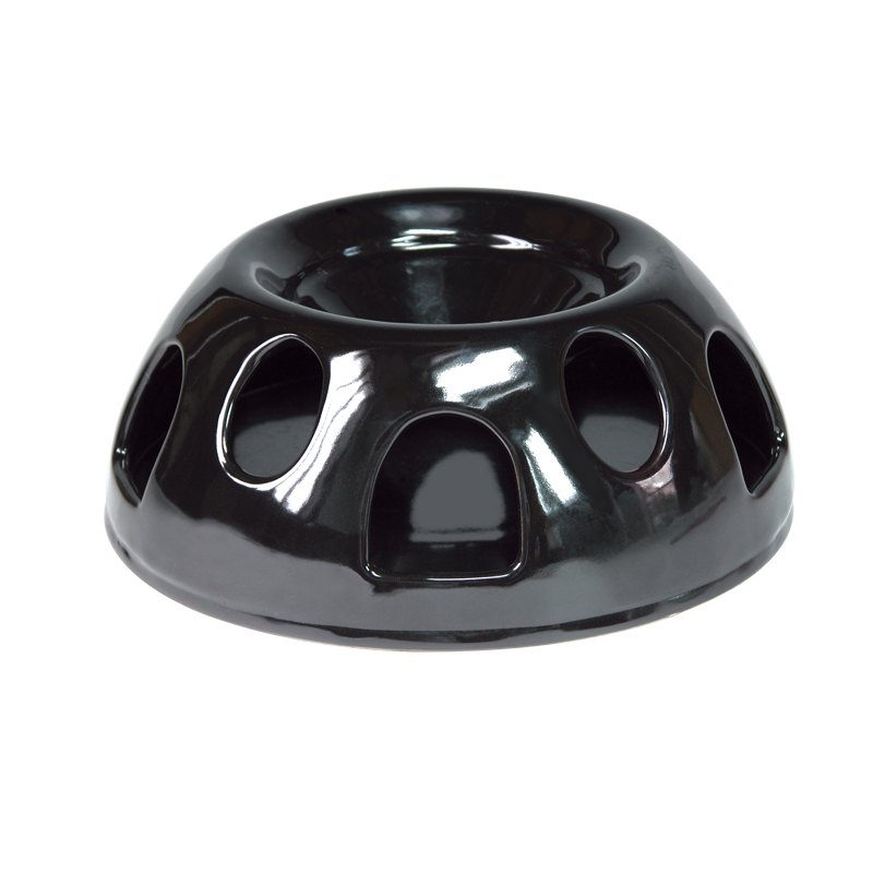 Smartcat Ceramic Tiger Diner Slow Cat Bowl (Black)