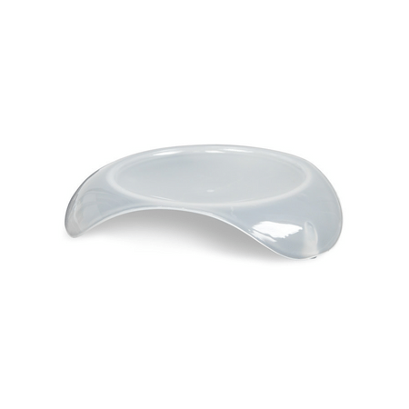 Smartcat Shallow Cat Food Dish (Transparent White Large)