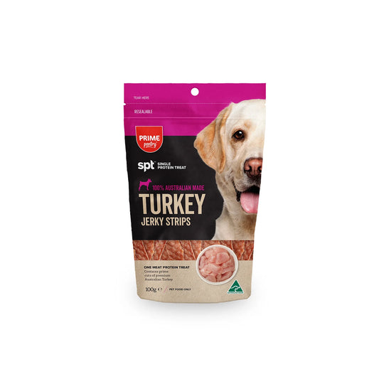 Prime100 Prime Pantry SPT Jerky Strips Turkey 100g