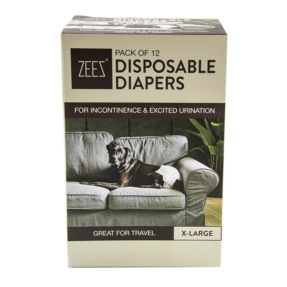 ZeeZ Disposable Dog Diapers (12 Pack)