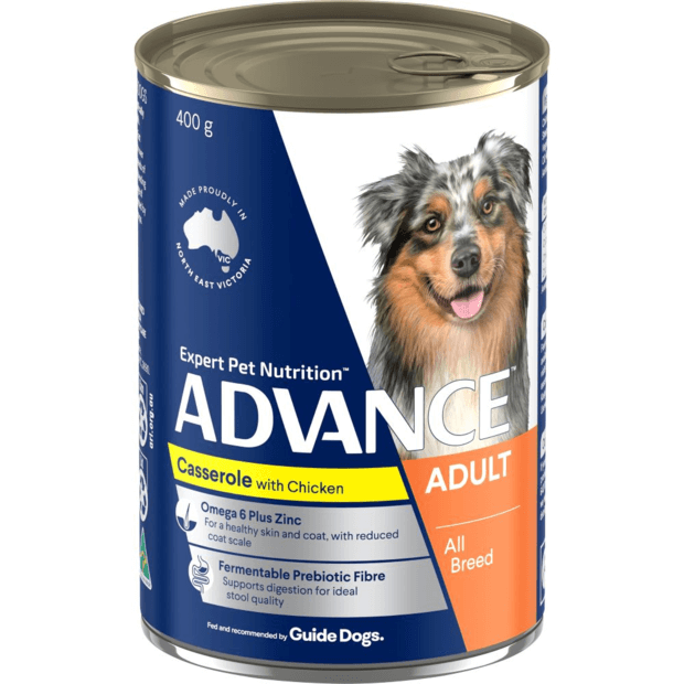 Advance Wet Food Tins Adult Dog Casserole with Chicken