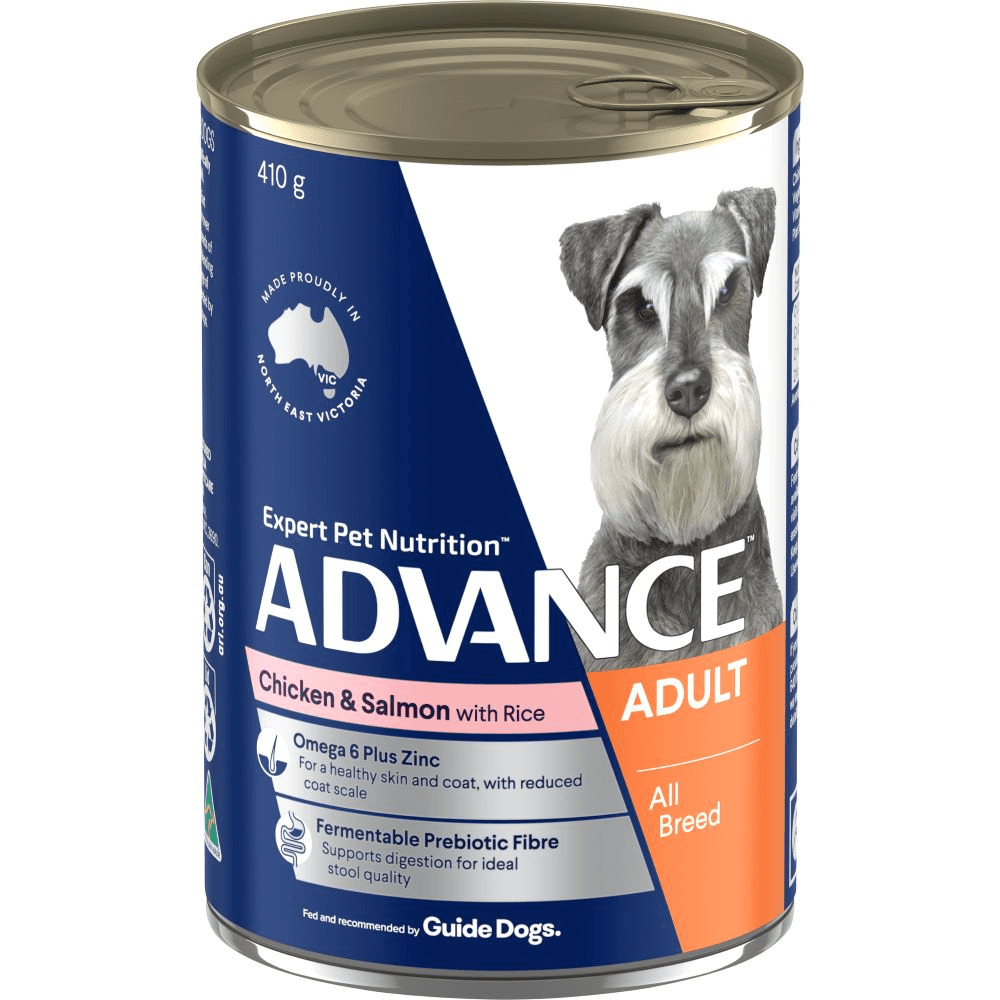 Advance Wet Food Tins Adult Dog Chicken & Salmon with Rice