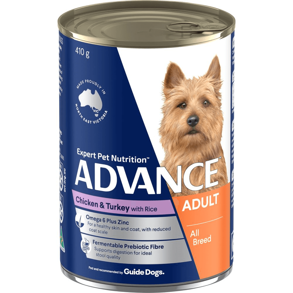 Advance Wet Food Tins Chicken & Turkey with Rice