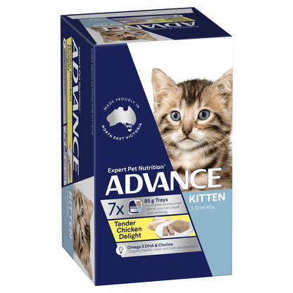 Advance Wet Food Tray Kitten Tender Chicken Delight (7 x 85g)