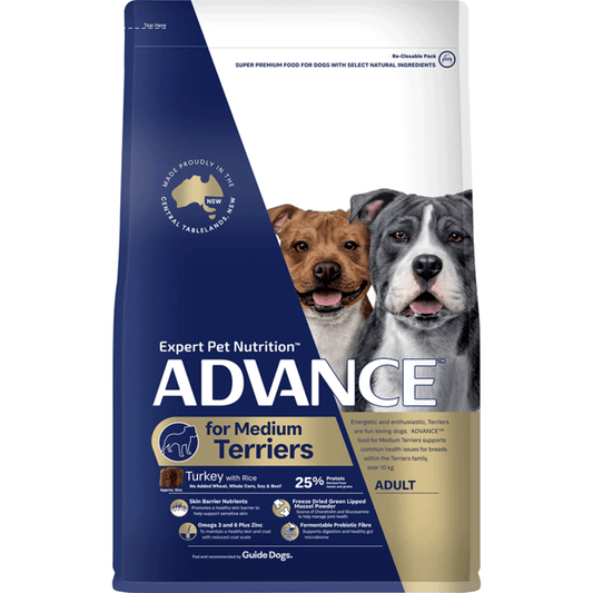 Advance Adult Dog Medium Terriers Turkey (13kg)