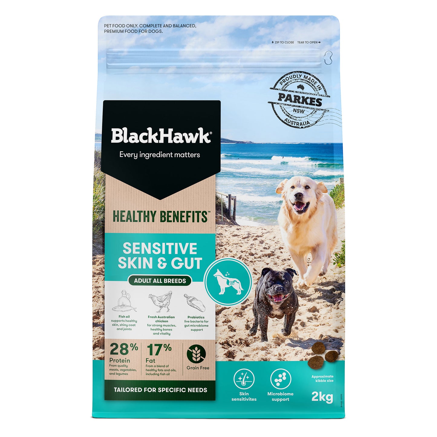 Black Hawk Healthy Benefits Sensitive Skin & Gut