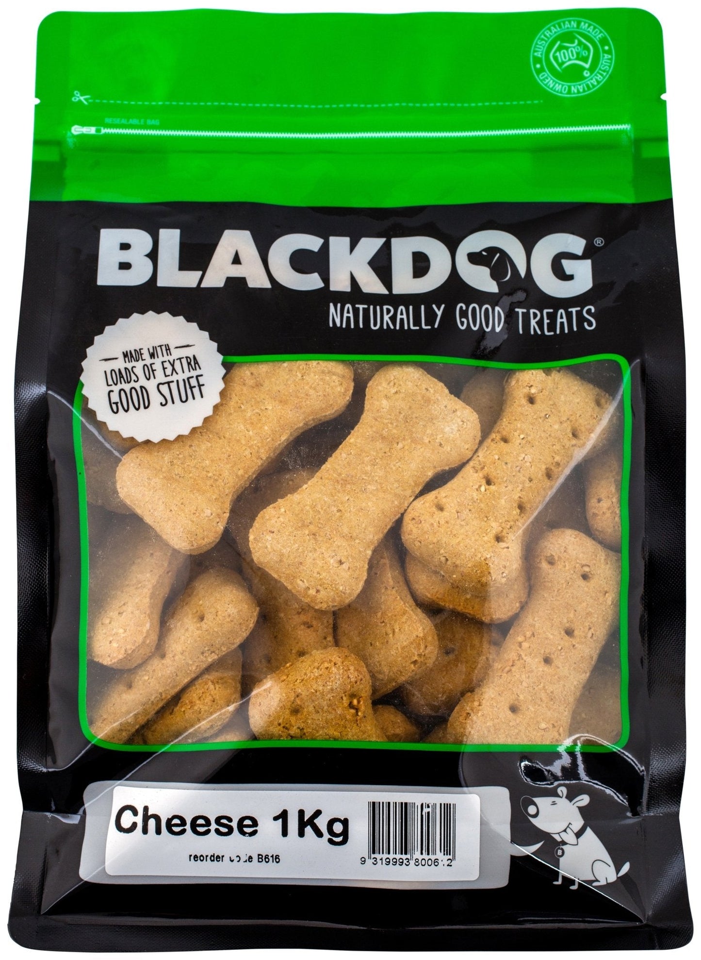 Black Dog Oven Baked Biscuits Cheese (1kg)