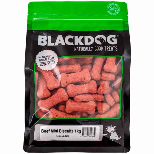 Black Dog Oven Baked Mini Biscuits Beef (1kg)