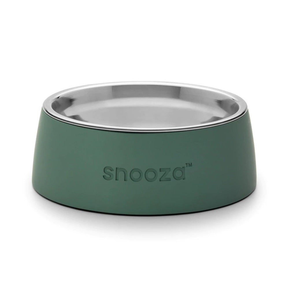 Snooza Concrete & Stainless Steel Bowl Medium - Little Pet World