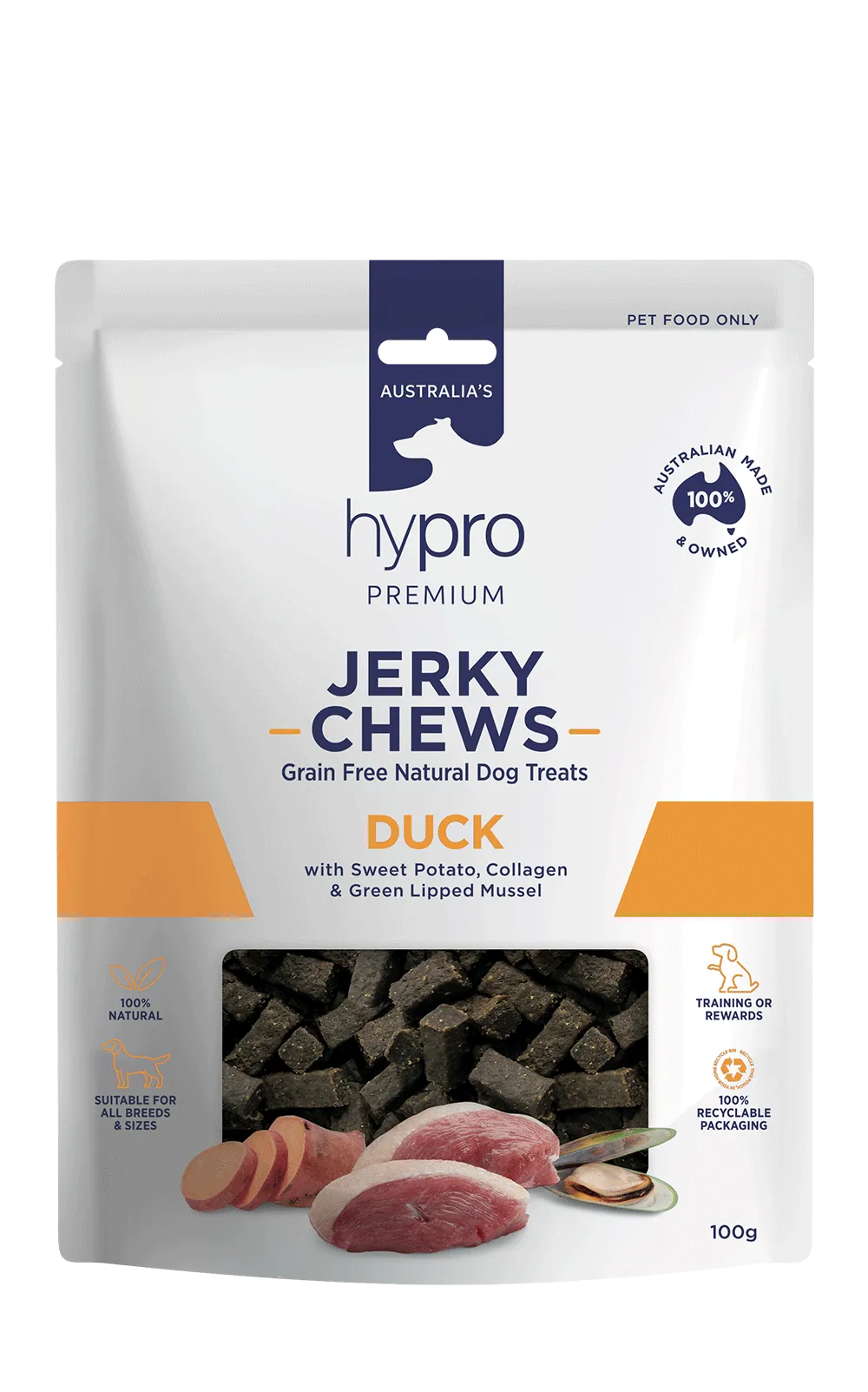 Hypro Premium Jerky Chews Duck 100g