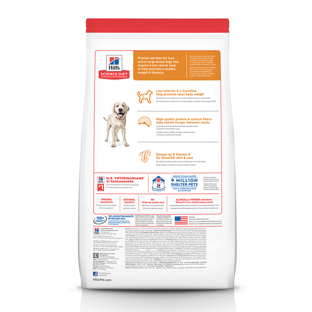 Hill's Science Diet Adult Dog (1-5) Large Breed Light 12kg