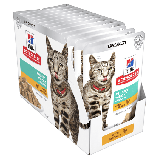 Hill's Science Diet Pouches Adult Cat (1+) Perfect Weight Chicken (12 x 85g)