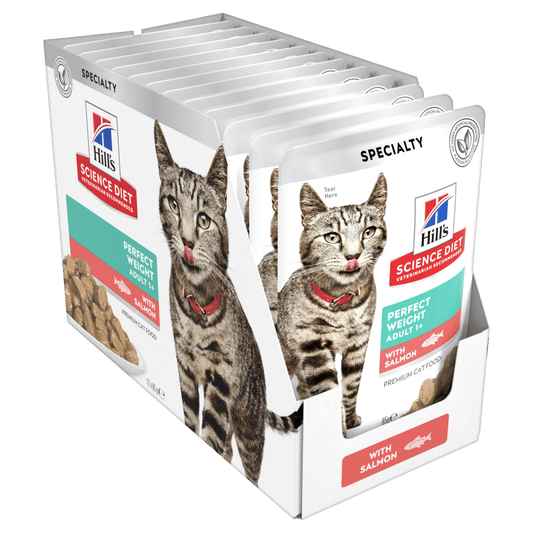 Hill's Science Diet Pouches Adult Cat (1+) Perfect Weight Salmon (12 x 85g)