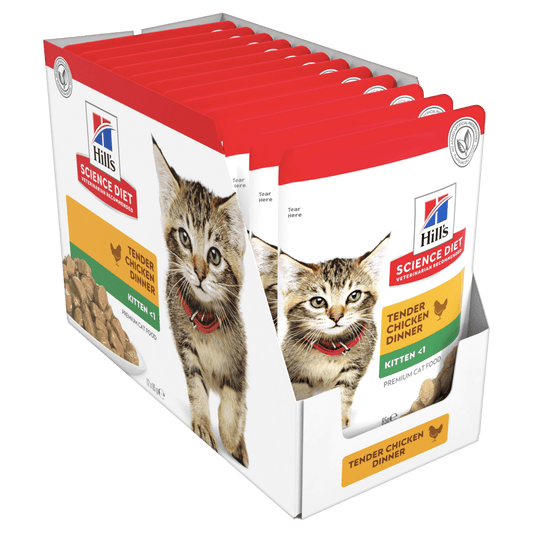 Hill's Science Diet Pouches Kitten Tender Chicken Dinner (12 x 85g)