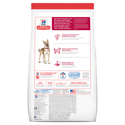 Hill's Science Diet Adult Dog (1-6) Lamb & Rice 14.97kg