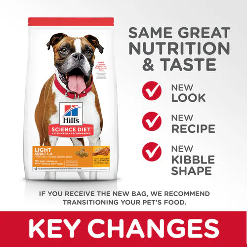 Hill's Science Diet Adult Dog (1-6) Light