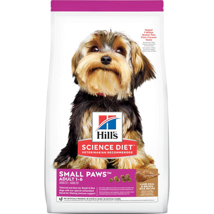 Hill’s Science Diet Adult Dog (1-6) Small Paws Lamb & Rice 2.04kg