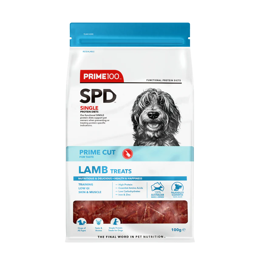 Prime100 SPD Prime Cut Lamb Treats (100g)