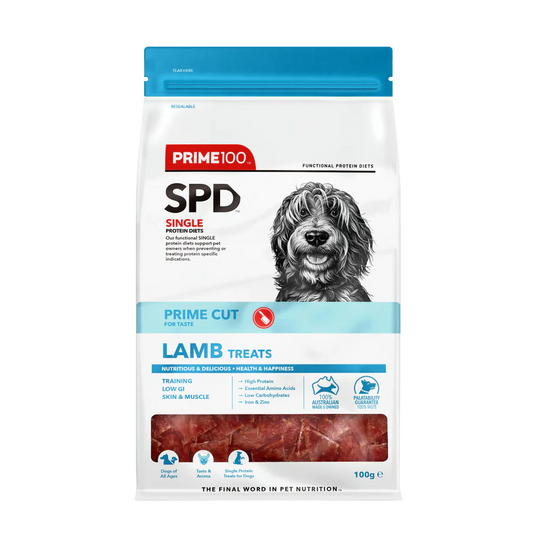 Prime100 SPD Prime Cut Lamb Treats (100g)