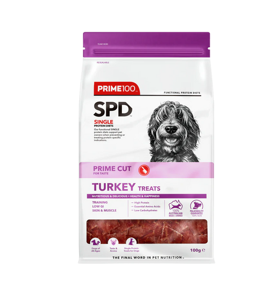 Prime100 SPD Prime Cut Turkey Treats (100g)