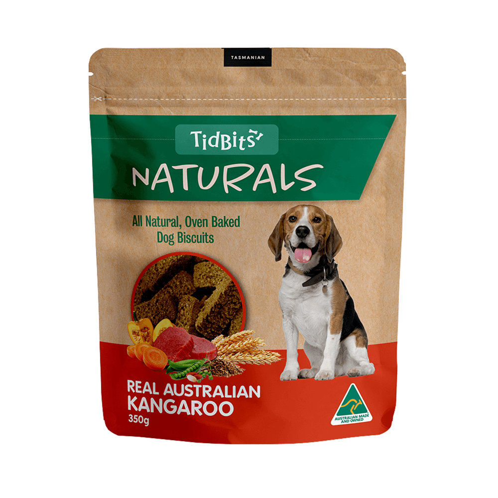 TidBits Oven Baked Biscuits Naturals Real Australian Kangaroo (350g)