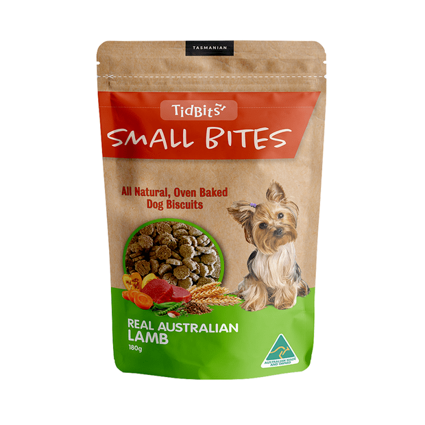 TidBits Oven Baked Biscuits Small Bites Real Australian Lamb (180g)