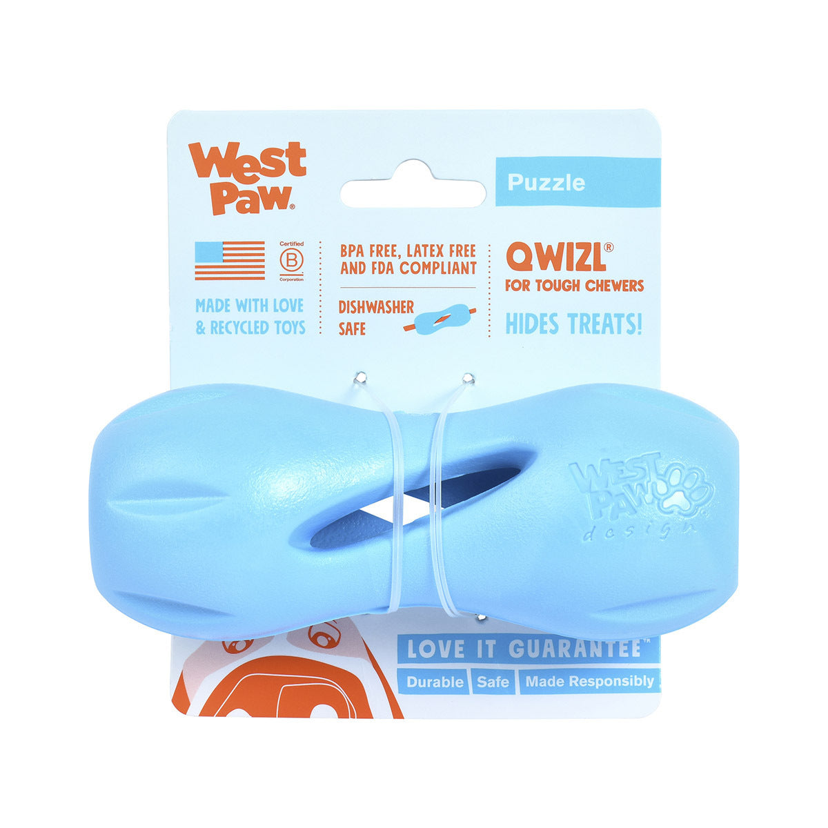 West Paw Qwizl Treat Dispensing Dog Toy